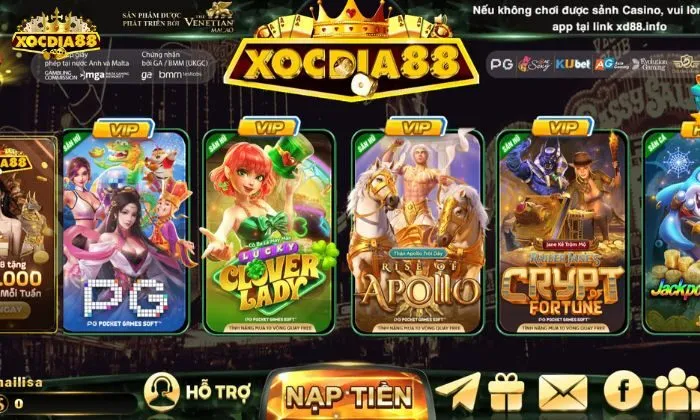 Tham gia rinh thưởng lớn tại nổ hũ Xocdia88